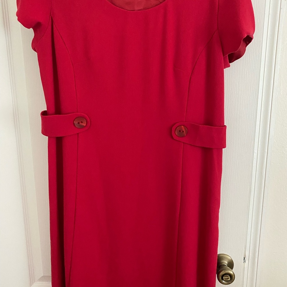 Like new Laura Ashley cap sleeve dress, knee length, Size 14 UK
